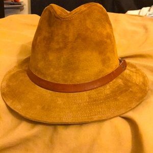 Genuine Leather Suede KANGOL Design Fedora
